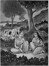 Draupadi and Satyabhama