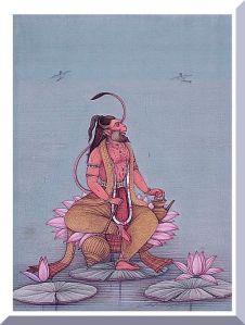 Hanuman on lotus
