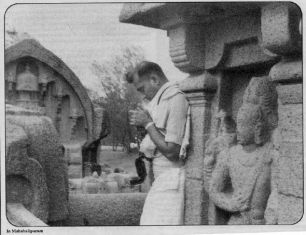 S Rajam at Mahabalipuram