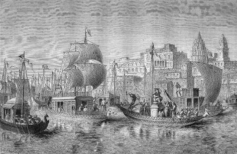 Diwali in Benares  from 'Le Tour du Monde 1874