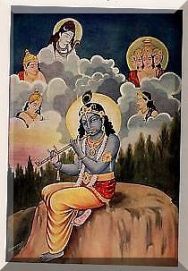 krishna with gods